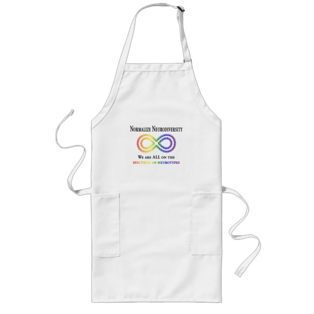 Normalise Neurodiversity Long Apron (Front)