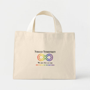 Normalise Neurodiversity Mini Tote Bag