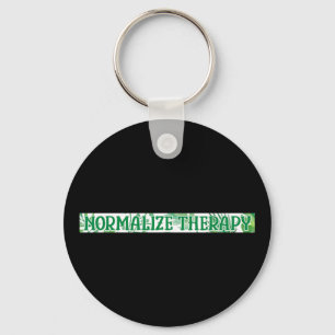 Normalise Therapy Mental Health Awareness Warrior  Key Ring