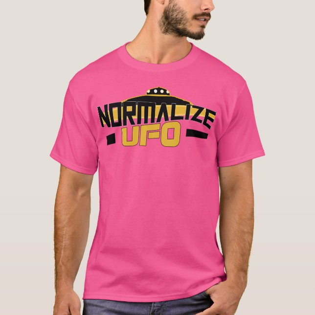 Normalise Ufo With Ufo Flying T-Shirt (Front)