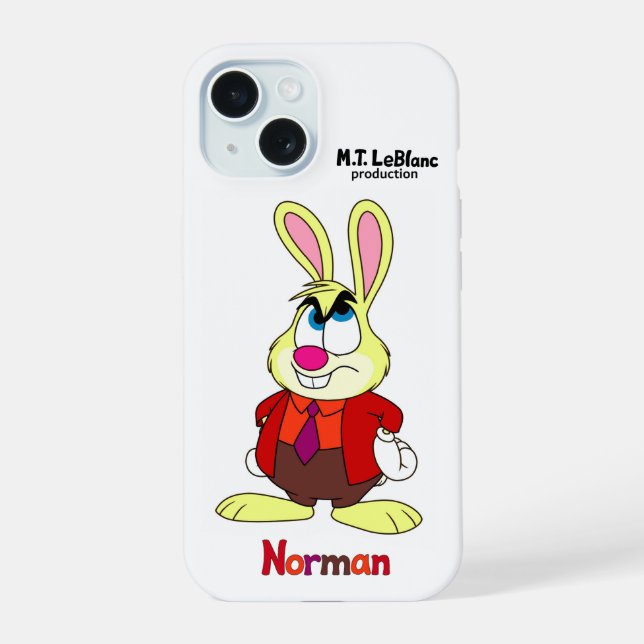 Norman Bunny iPhone Case (Back)