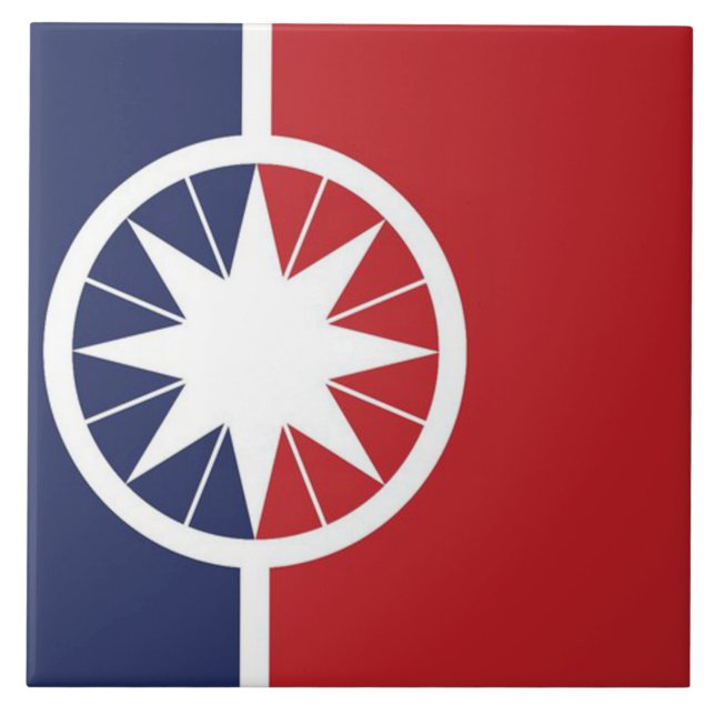 Norman city flag tile (Front)