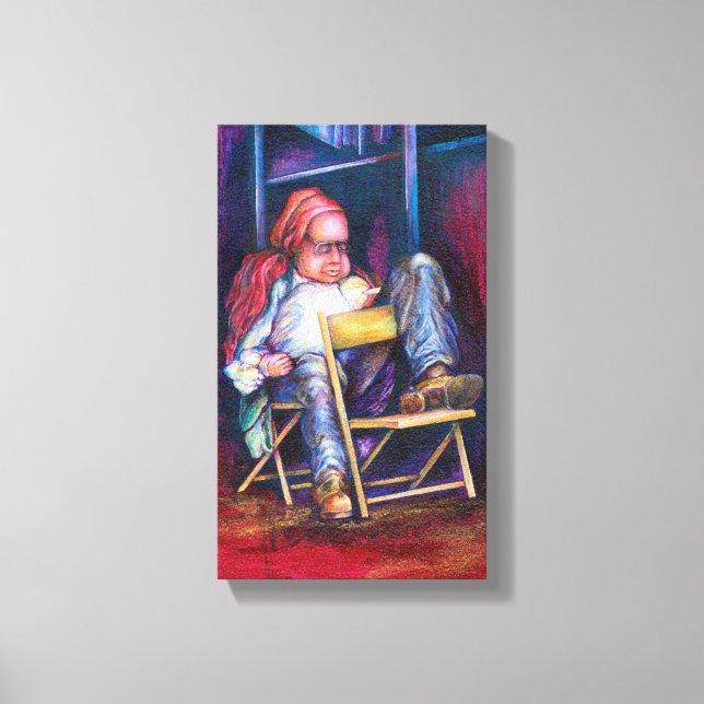 Norman Perfers To Draw In His Sleep Canvas Print (Front)