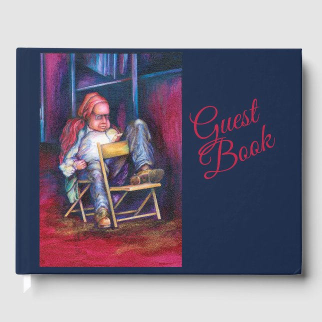 Norman Prefers to Draw in His Sleep Guest Book (Front)