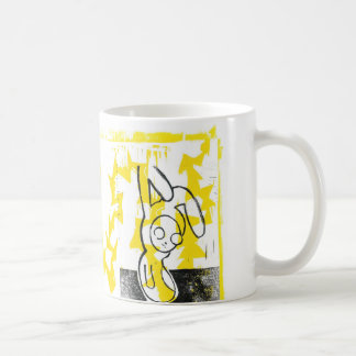 Norman the Bunny Coffee Mug (yellow)