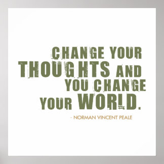 Norman Vincent Peale Quote Poster