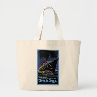 Normandie at Night Large Tote Bag