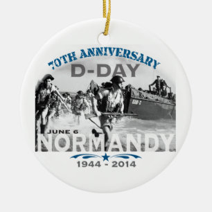 Normandy 70th D-Day Anniversary Ceramic Tree Decoration