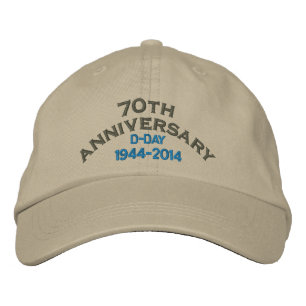 Normandy 70th D-Day Anniversary Embroidered Hat