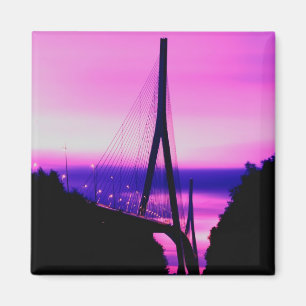 Normandy Bridge, Le Havre, France 2 Magnet