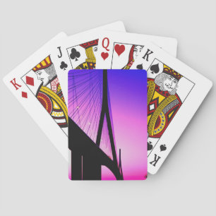 Normandy Bridge, Le Havre, France Playing Cards