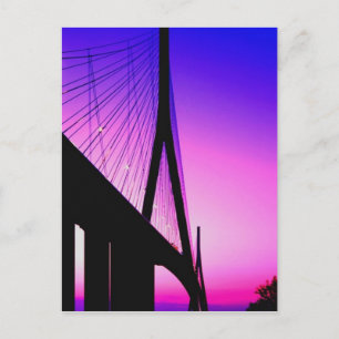 Normandy Bridge, Le Havre, France Postcard