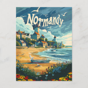 Normandy Coast France  Postcard