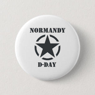Normandy D-Day 6 Cm Round Badge