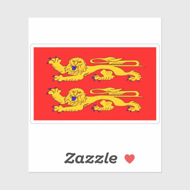 Normandy Flag Sticker (Sheet)