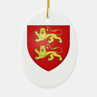 Normandy (France) Coat of Arms Ceramic Tree Decoration