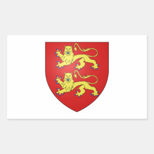 Normandy (France) Coat of Arms Rectangular Sticker