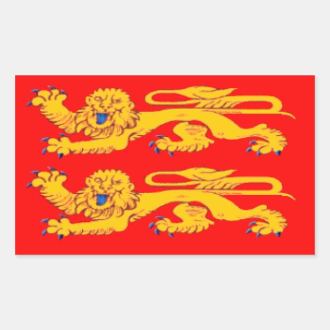 Normandy (France) Flag Rectangular Sticker (Front)