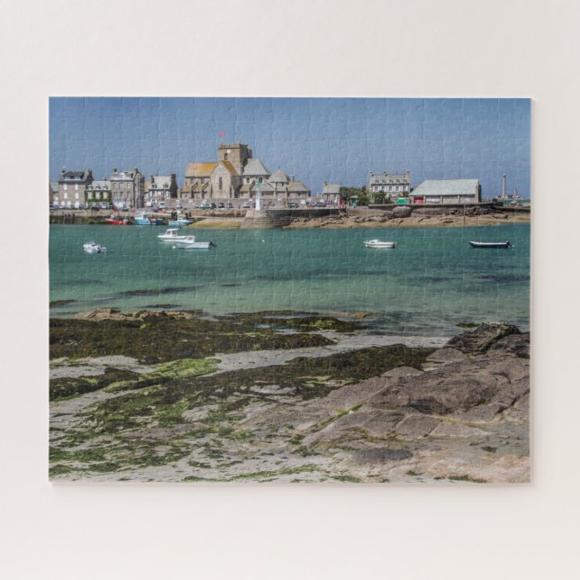 Normandy France Jigsaw Puzzle - Village Barfleur (Horizontal)