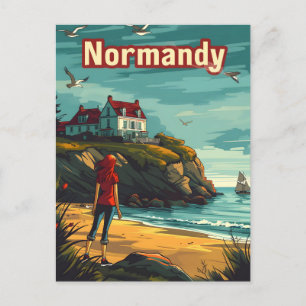 Normandy France Postcard