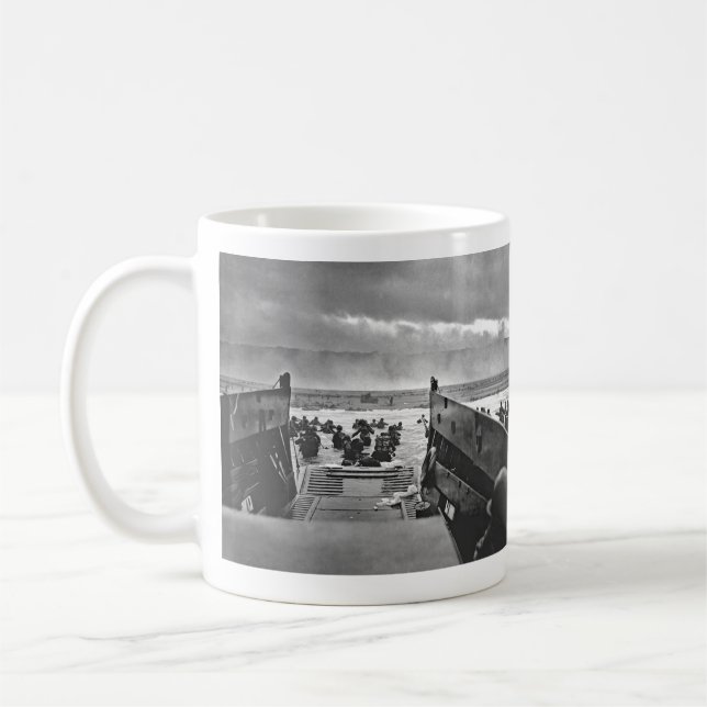 Normandy Invasion at D-Day - 1944 Coffee Mug (Left)