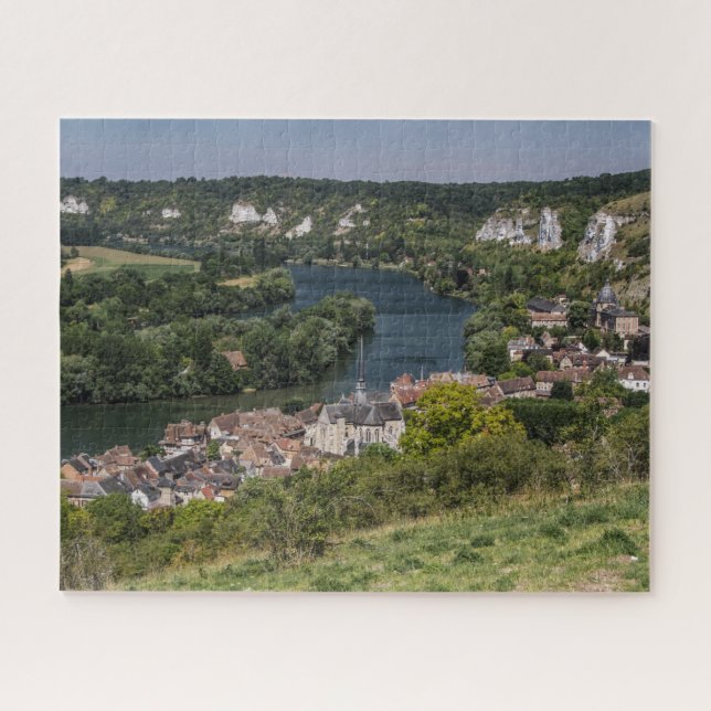 Normandy Jigsaw Puzzle - Les Andelys Seine River (Horizontal)
