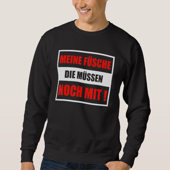 Normans Fish Knight Meme Fesche Saying Sweatshirt (Front)