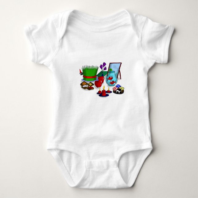 Norooz Cartoon Baby Bodysuit (Front)