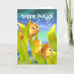 Norooz Greeting Card With Goldfish