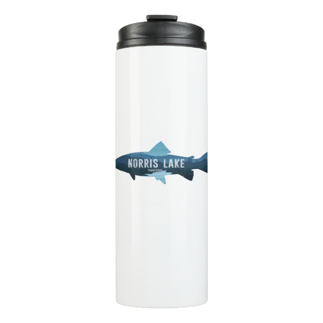 Norris Lake Tennessee Fish Thermal Tumbler (Front)