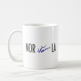 Norris Lake Tennessee Shoreline Map Typography Coffee Mug