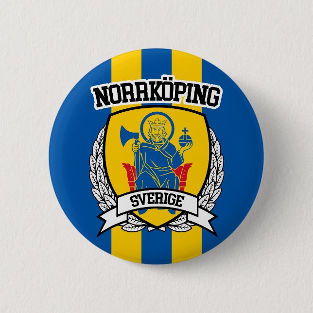 Norrköping 6 Cm Round Badge (Front)
