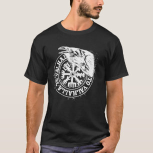 Norse Compass Raven ValhallaViking T-Shirt