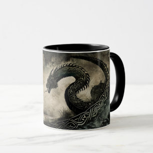 Norse Dragon Viking Samhain Halloween Mug