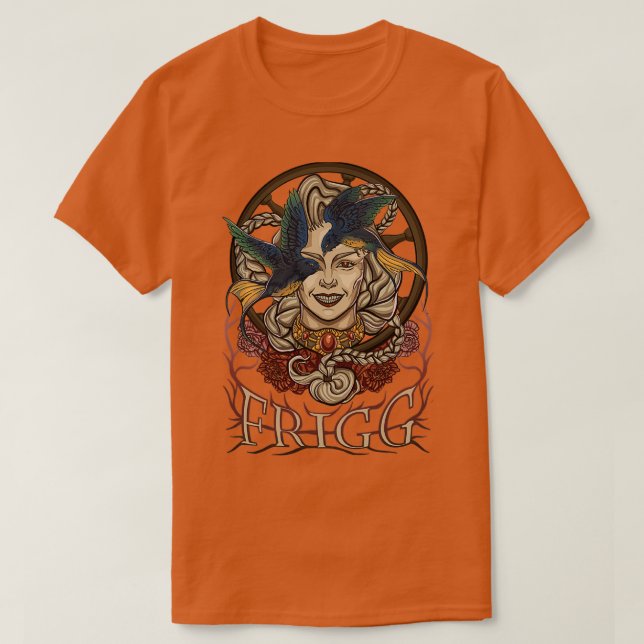 Norse Gods Frigg T-Shirt (Design Front)