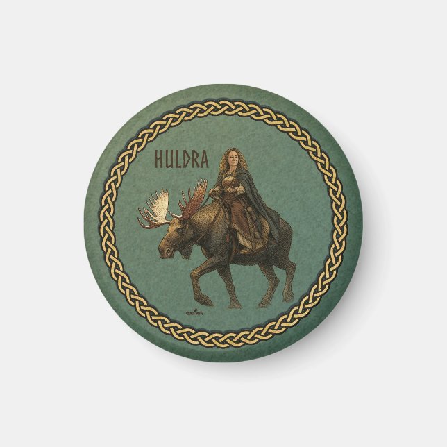 Norse Huldra Forest Woman Magnet (Front)