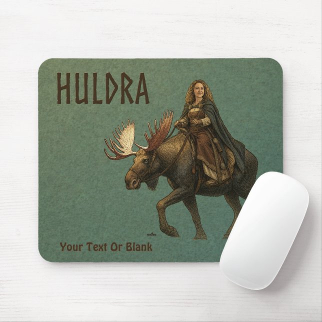Norse Huldra Forest Woman Mouse Pad (With Mouse)