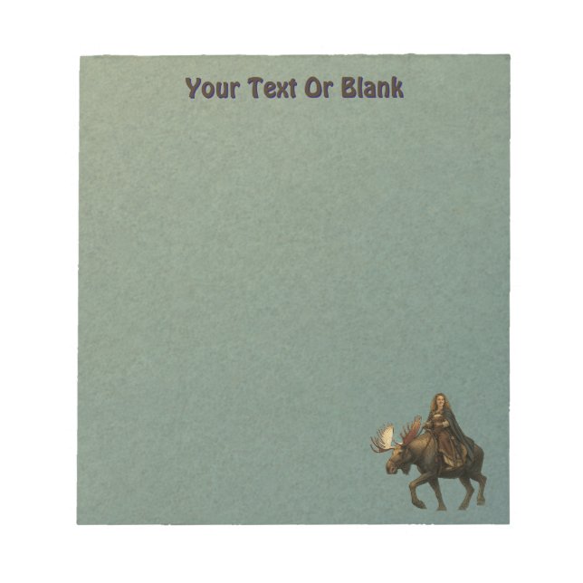 Norse Huldra Forest Woman Notepad (Front)