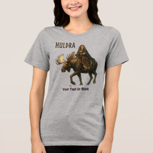 Norse Huldra Forest Woman Tri-Blend Shirt