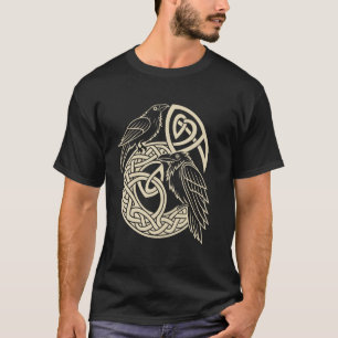 Norse Knotwork Ravens u2013 Huginn & Muninn Viking T-Shirt
