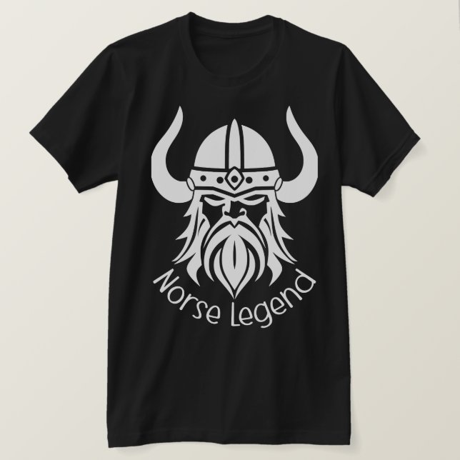 Norse Legend Viking Silhouette T-Shirt (Design Front)