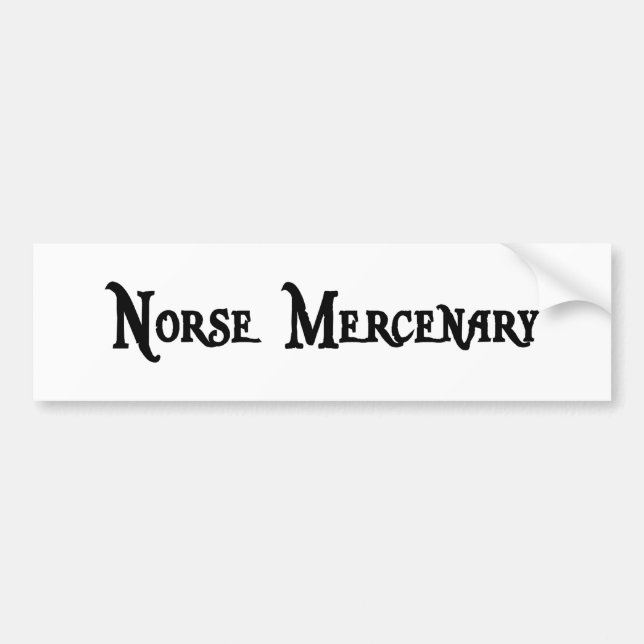 Norse Mercenary Bumper Sticker (Front)