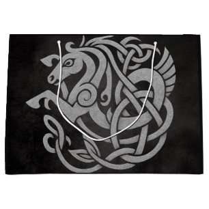 Norse Mythic Horse Knot Design Large Gift Bag