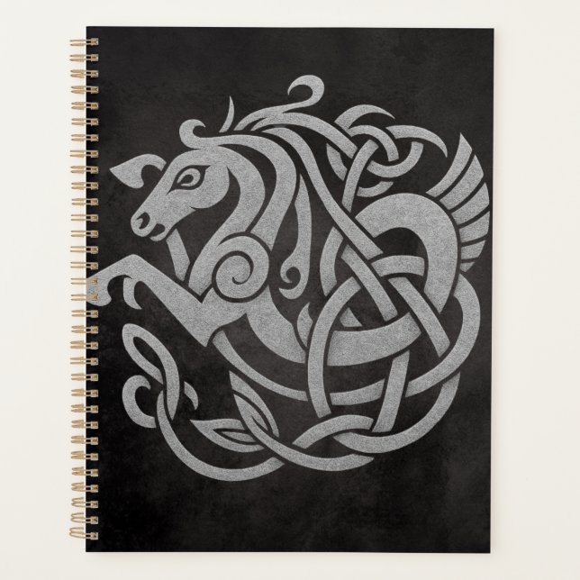 Norse Mythic Horse Knot Design Planner (Front)