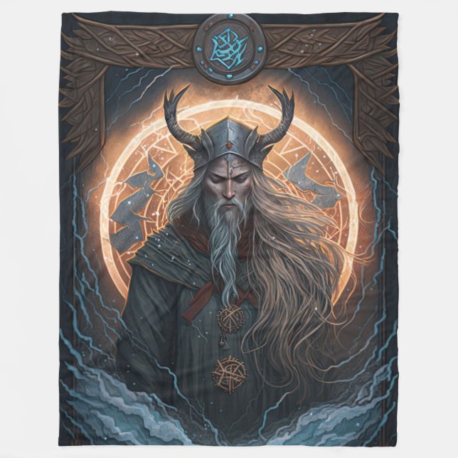 Norse Mythology Odin Blanket (Front)