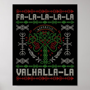Norse Mythology - Viking Yule - Yggdrasil Christma Poster