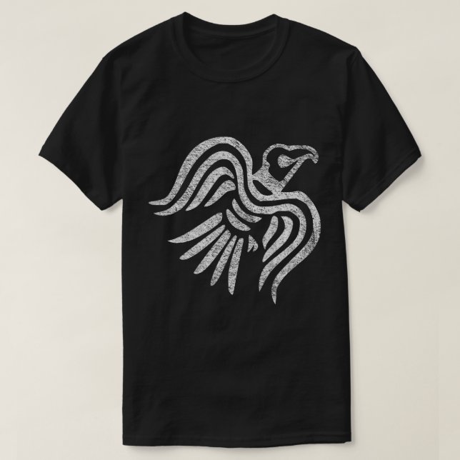 NORSE RAVEN BANNER VIKING FLAG SCANDINAVIAN DENMAR T-Shirt (Design Front)