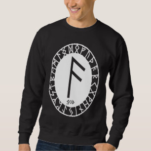 Norse Rune ANSUZ Viking Rune Symbol Celtic Rune Gl Sweatshirt