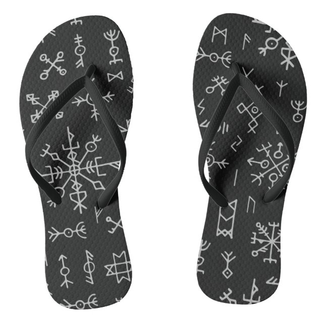 Norse Runes Jandals (Footbed)