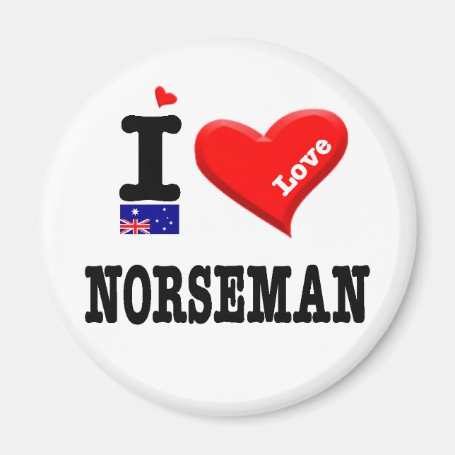NORSEMAN - I Love Magnet (Front)